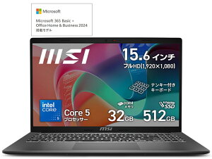 MSIbGGXAC 15.6^ m[gp\R Modern 15 F1MiCore 5/  32GB/ 512GB SSDjv`iOC Modern-15-F1MG-5113JP