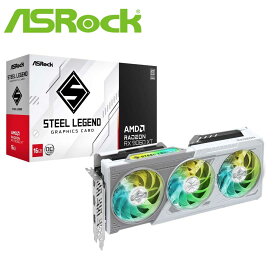 ASRock｜アスロック ASRock Radeon RX 9060XT Steel Legend 16G OC グラフィックボード（ホワイト） RX9060XTSL16GO