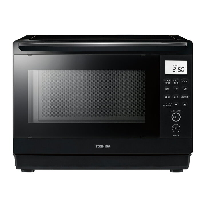 楽天市場】東芝 簡易スチームオーブンレンジ 26L ブラック ER-D70B-K 