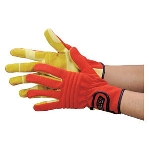 シモン 耐切創手袋 セイバー オレンジ LL寸 KG70ORLL