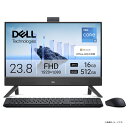 DELL｜デル 23.8型 オールインワンデスクトップパソコン Dell 24 AIO EC24250（Core i5/ メモリ 16GB/ 512GB SSD/ Officeあり）-　ダークシャドウグレー AD47-FNBHBNJ