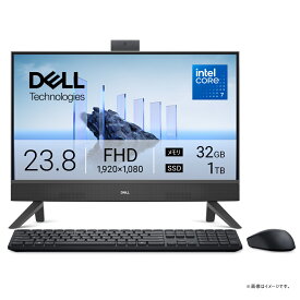 DELL｜デル 23.8型 オールインワンデスクトップパソコン Dell 24 AIO EC24250（Core 7/ メモリ 32GB/ 1TGB SSD）-　ダークシャドウグレー AD77-FNBNJ