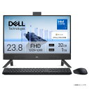 DELL｜デル 23.8型 オールインワンデスクトップパソコン Dell 24 AIO EC24250（Core 7/ メモリ 32GB/ 1TB SSD/ Officeあり）-　ダークシャドウグレー AD77-FNBHBNJ