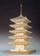 ウッディジョー 1/75 興福寺 五重塔 木製組立キット