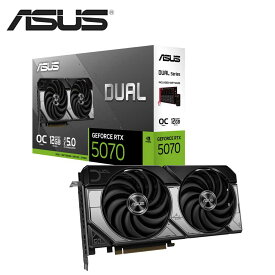 ASUS｜エイスース ASUS NVIDIA GeForce RTX 5070 デュアルファン搭載 グラフィックボード DUAL-RTX5070-O12G