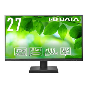 ACEI[Ef[^@bI-O DATA tfBXvC(27^/AAS/WQHD 2560×1440/100Hz/4ms/HDMI/DP/USB Type-C/VESA/5Nۏ؁EP_ۏ)(ubN) ACI[f[^ LCD-CQ270SA