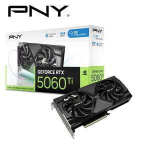 PNYbs[GkC PNY GeFORCE RTX 5060 Ti 16GB Overclocked Dualfan / PCI Express 5.0 OtBbNX{[hiubNj VCG5060T16DFXPB1-O