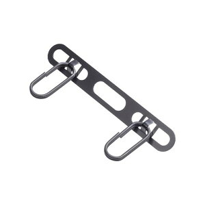 Hamee ストラップホルダー ダブルリング iFACE HANG AND(ガンメタル) 41-987070