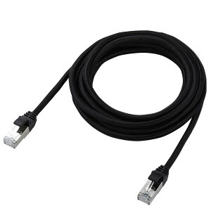 �G���R�� Cat7 LAN�P�[�u�� ���ϋv �X�g���[�g RoHS�w�ߓK�� 3m�i�u���b�N�j LD-TWSM/BK30
