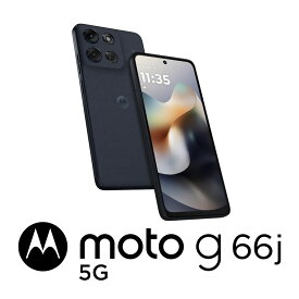 Motorola（モトローラ） moto g66j 5G（8GB/128GB）- ブラックオイスター（SIMフリー版） PB810002JP