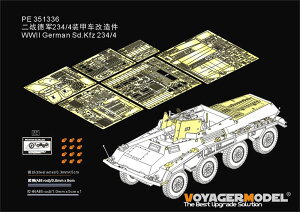 Voyager Model 1/35 WWII hCc Sd.Kfz.234/4pbN[Q {AbvO[hZbg2.0(hS6221/6772/6836p)yPE351336z fBe[Abvp[c