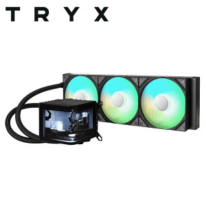 TRYXbgCGbNX PANORAMA 360mm AIO Liquid Cooler ARGB L^AMOLEDfBXv[ ȈՐCPUN[[iubNj L-P360A-AS3M-G1K