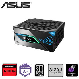ASUS｜エイスース ASUS ROG-THOR-P3-GAMINGシリーズ 80PLUS PLATINUM ATX電源ユニット 1200W ROG-THOR-1200P3-GAMING
