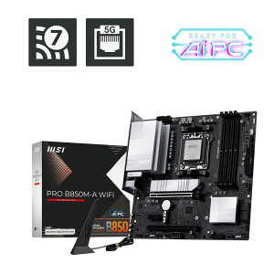 MSIbGGXAC MSI PRO B850M-A WIFI MicroATXΉ }U[{[h PROB850M-AWIFI