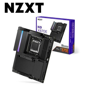 NZXT AMD AM5�\�P�b�g�Ή� X870E�`�b�v�Z�b�g���� ATX �}�U�[�{�[�h �t���J�o�[��RGB���ځi�u���b�N�j N9-X87XT-B1