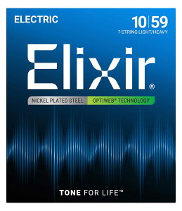 GNT[ GLM^[(7-string/Light Heavy/010-.059) 19074(ELIXIR) Elixir Anti-Rust OPTIWEB