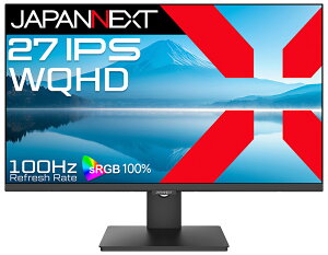 JAPANNEXTbWplNXg tfBXvC(27^/IPS/WQHD 2560×1440/100Hz/1ms/HDR10/HDMI2.0/DP1.4/USB Type-C/VESA/2Nۏ)(ubN) JN-IPS27Q-C6