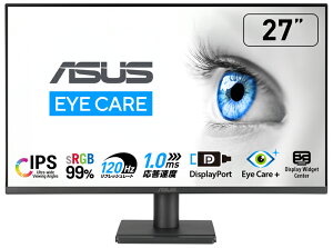 ASUSbGCX[X tfBXvC(27^/IPS/FullHD 1920×1080/1ms/120Hz/HDMI1.4/DP1.2/VESA/3Nۏ)(ubN) Eye Care VA279QG