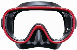 Reef Tourer(リーフツアラー) マスク&弁付きWガードシュノーケル 大人用 2点セット(ブラックメタリックダークレッド) TBT-RC9106-BKMDR