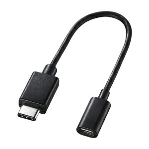 TTvC USB2.0ϊA_v^P[u 0.1m [micro B-TypeC]iubNj SANWA SUPPLY AD-USB25CMCB
