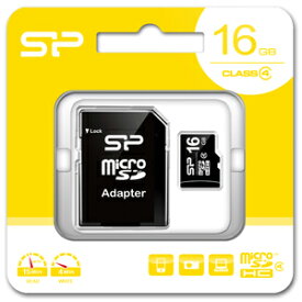 SP-MCSDHC16GB4 SiliconPower（シリコンパワー） microSDHCメモリカード 16GB Class4