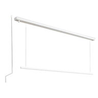 川口技研 室内用ホスクリーン 昇降式操作棒タイプ　URM型　（1740mm）1セット URM-L-W 後付け可能な天井…