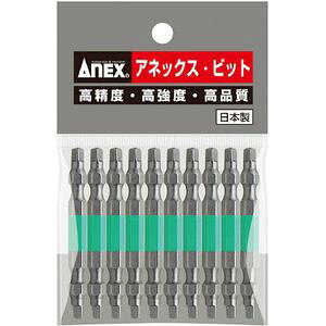 �A�l�b�N�X(ANEX) �l�p�J���[�r�b�g10�{�g�@�����@��#3×65mm ACS-14M-3-65 ���Ð��쏊 �A�l�b�N�X�c�[��