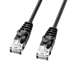 �T�����T�v���C �J�e�S��6�Ή� �X�^���_�[�h �ɍ�LAN�P�[�u���i5m�E�u���b�N�j LA-SL6-05BK