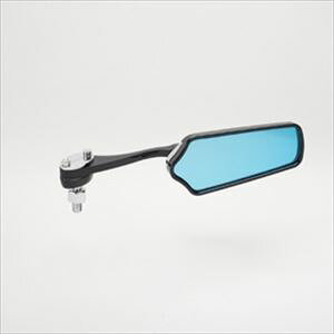 TANAX リゼットミラー(ピアノブラック8mm正ネジ) TANAX-AMS-104-8 8mm ブルー鏡