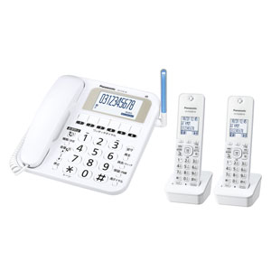 国内在庫 VE-E10DW-W パナソニック デジタルコードレス電話機 子機2台 ホワイト ル VEE10DWW 送料無料 激安 お買い得 キ゛フト Panasonic RU