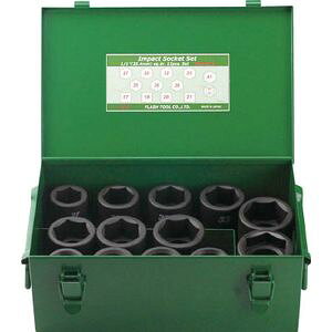 フラッシュツール インパクト セミロングソケット セット 差込角25.4mm 13pc 8WA-S13 インパクト用ソケットセット