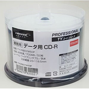 HIDISC f[^pCD-Rm48{Ή /700MB /CNWFbgΉ /v^uiCh/zCgj /50n nCfBXN TYCR80YW50P