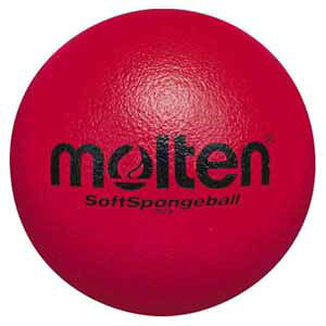 MT-STS21R モルテン ソフトスポンジボール Molten　赤　直径約21cm（3号球相当）