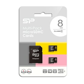 SP-MCSDHC8GB4X2JAM SiliconPower（シリコンパワー） microSDHCメモリーカード 8GB×2枚セット Class4
