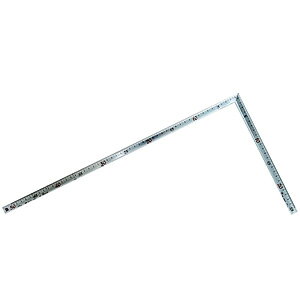 シンワ測定 曲尺 高級角厚 50cm 裏面角目 匠甚五郎しなやか JIS(シルバー) 10876