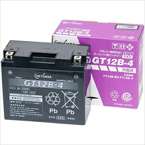 GS���A�T �o�C�N�p�o�b�e���[ �y�d���t�����E�[�d�ρz[�����i�Ɠ����w���s��] GT12B-4-GY-CZZ1