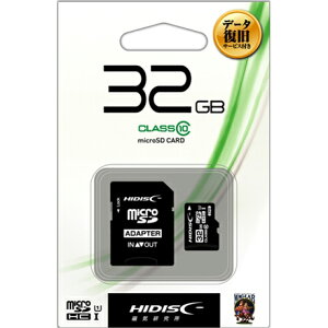 HIDISC microSDHC�������J�[�h 32GB CLASS10 UHS-I HDMCSDH32GCL10DS