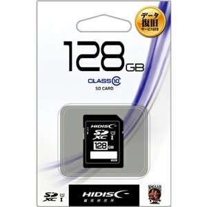 HIDISC SDXC�������J�[�h 128GB Class10 UHS-I HDSDH128GCL10DS