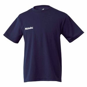 NT-NX2062-02-XO ニッタク 卓球用Tシャツ 男女兼用 ジュニア 再再販 Tシャツ 新作入荷!! XOサイズ Nittaku ドライ ネイビー