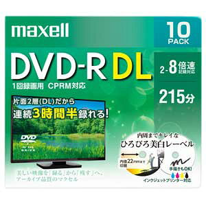 }NZ 8{ΉDVD-R DL 10pbN 8.5GB zCgv^u DRD215WPE.10S