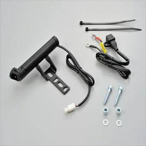 デイトナ 電源ソケット(ショート) 93380 マルチバーUSB電源5V2.1A ■マスターシリンダークランプタイプ