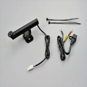 デイトナ 電源ソケット(ショート) 93382 マルチバーUSB電源5V2.1A ■ステムクランプタイプ