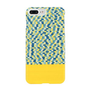 Man��Wood iPhone 8 Plus/7 Plus�p �V�R�؃P�[�X Yellow Submarine �z���C�g�t���[�� I8086I7P