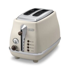 CTOV2003J-BG デロンギ ポップアップトースター　ドルチェベージュ DeLonghi　 アイコナ・ヴィンテージ コレクション [CTOV2003JBG]