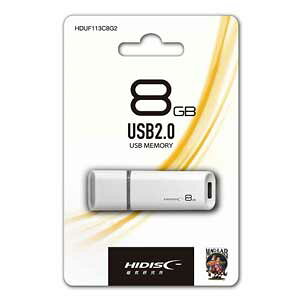 HIDISC USB2.0�Ή� �t���b�V�������� 8GB HDUF113C8G2