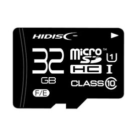 HDMCSDH32GCL10UIJPWO HIDISC microSDHCメモリカード 32GB CLASS10 UHS-I