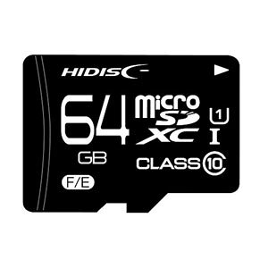 HIDISC microSDXCJ[h 64GB CLASS10 UHS-I HDMCSDX64GCL10UIJPWO