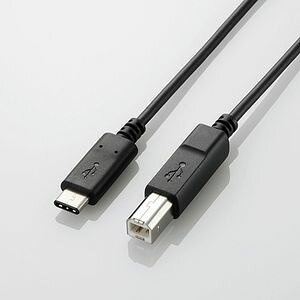 GR USB2.0P[u ő5V/3Ao͑Ή [Type-C - B] 2.0miubNj U2C-CB20NBK