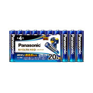 パナソニック アルカリ乾電池単4形 20本パック LR03NJ/20SW Panasonic EVOLTA NEO [LR03NJ20SW]