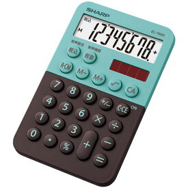 シャープ 電卓　8桁（グリーン系） ミニミニナイスサイズ電卓 EL-760R-GX